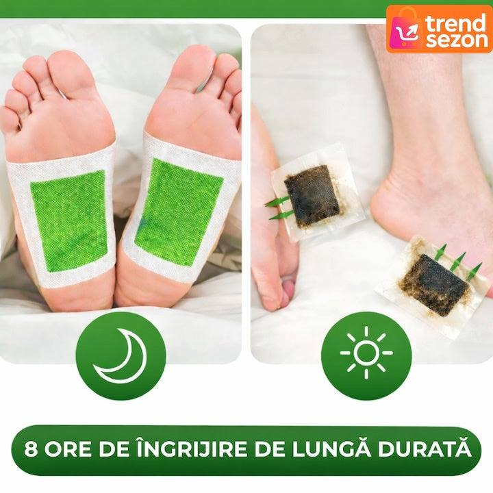 Set 10 Plasturi Detox pentru Picioare cu Ceai Verde — Revitalizare Instantanee 🌿💚 Secondary image