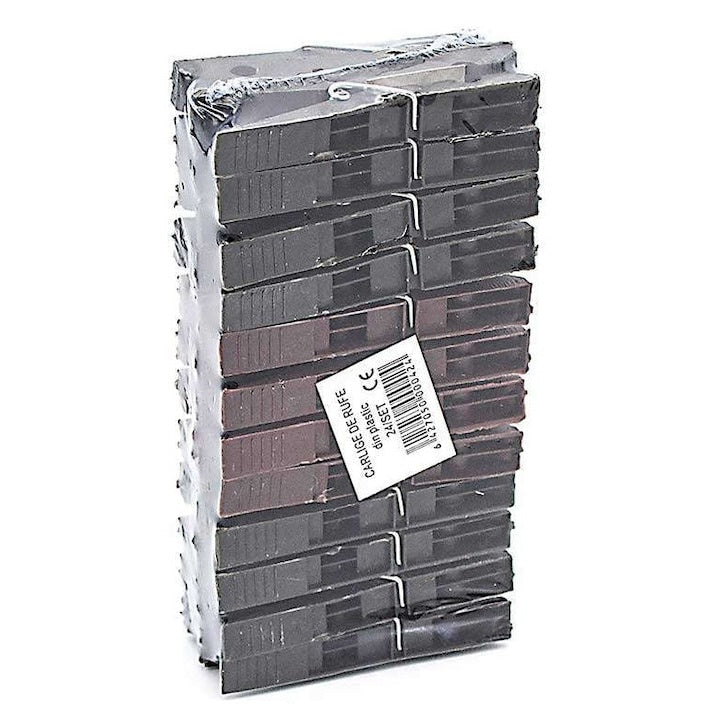 Set 24 Carlige Rufe din Plastic Negru — Fixare Puternică și Elegantă 🧺✨ Secondary image