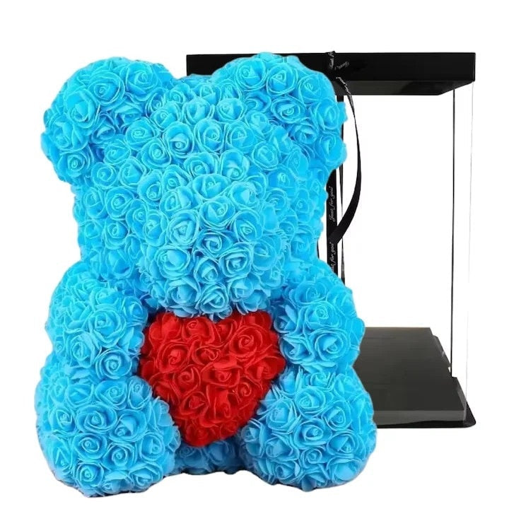 Ursuleț Romantic din Trandafiri de Spumă 24 cm — Cadou Ideal pentru Iubire 💖🌹 Secondary image