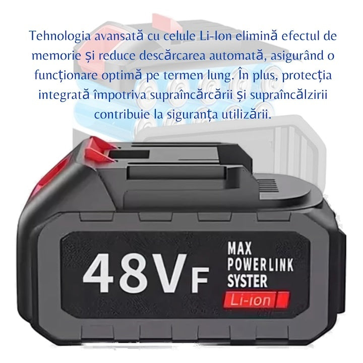 Baterie Li-Ion 48VF 4 Ah pentru Unelte Electrice — Putere și Performanță 💪🔋 Secondary image