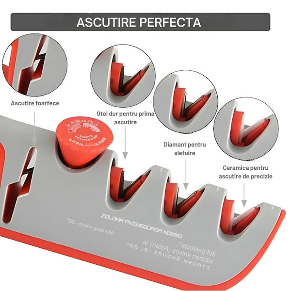 Ascuțitor Profesional 4 în 1 Reglabil — Înnoiește-ți Ustensilele! 🔪✨