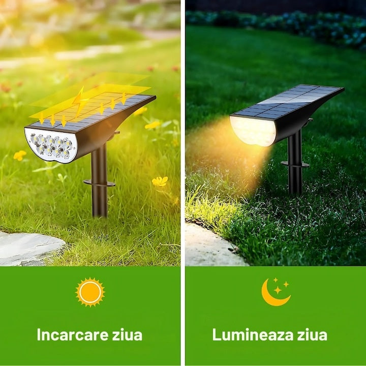 Set 4 Lampi Solare pentru Exterior cu Senzor de Mișcare — Iluminare Inteligentă 🌟💡 Secondary image