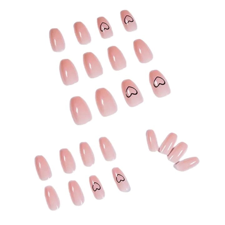 Set 24 Unghii False Ballerina Lucioase Multicolor — Manichiură Rapidă 💅✨ Secondary image