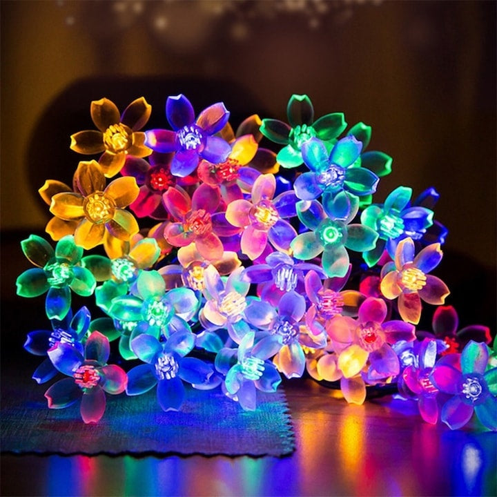 Instalație Solară cu Flori LED 6.5m — Ambianță Colorată pentru Grădină 🌼✨ Secondary image