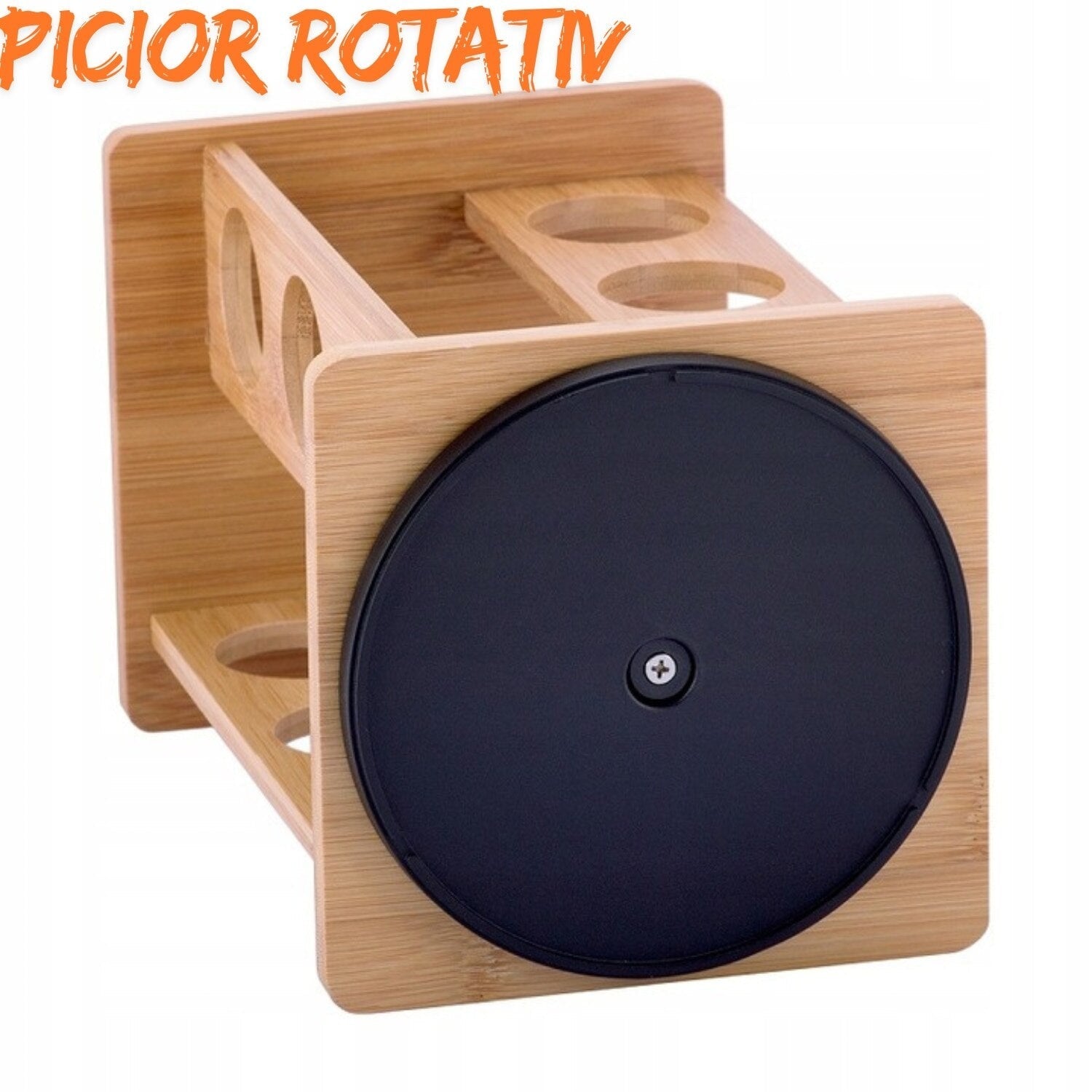 Set Rotativ Condimente cu 12 Borcane din Sticlă și Suport Bambus — Organizare Elegantă 🍃🌟 Secondary image