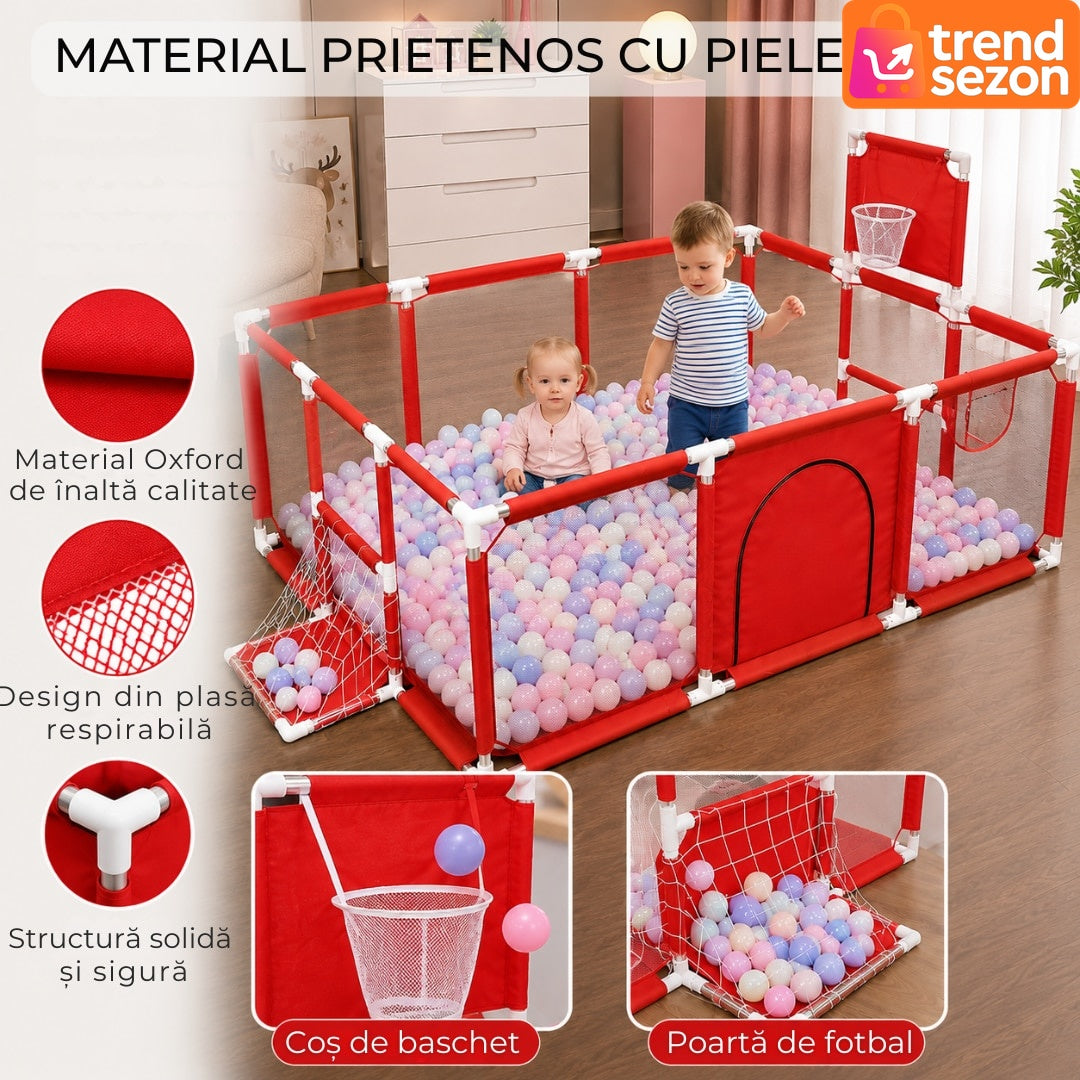 Tarc de Joacă pentru Copii cu 100 Bile Colorate — Siguranță și Distracție! 🎉👶 Secondary image