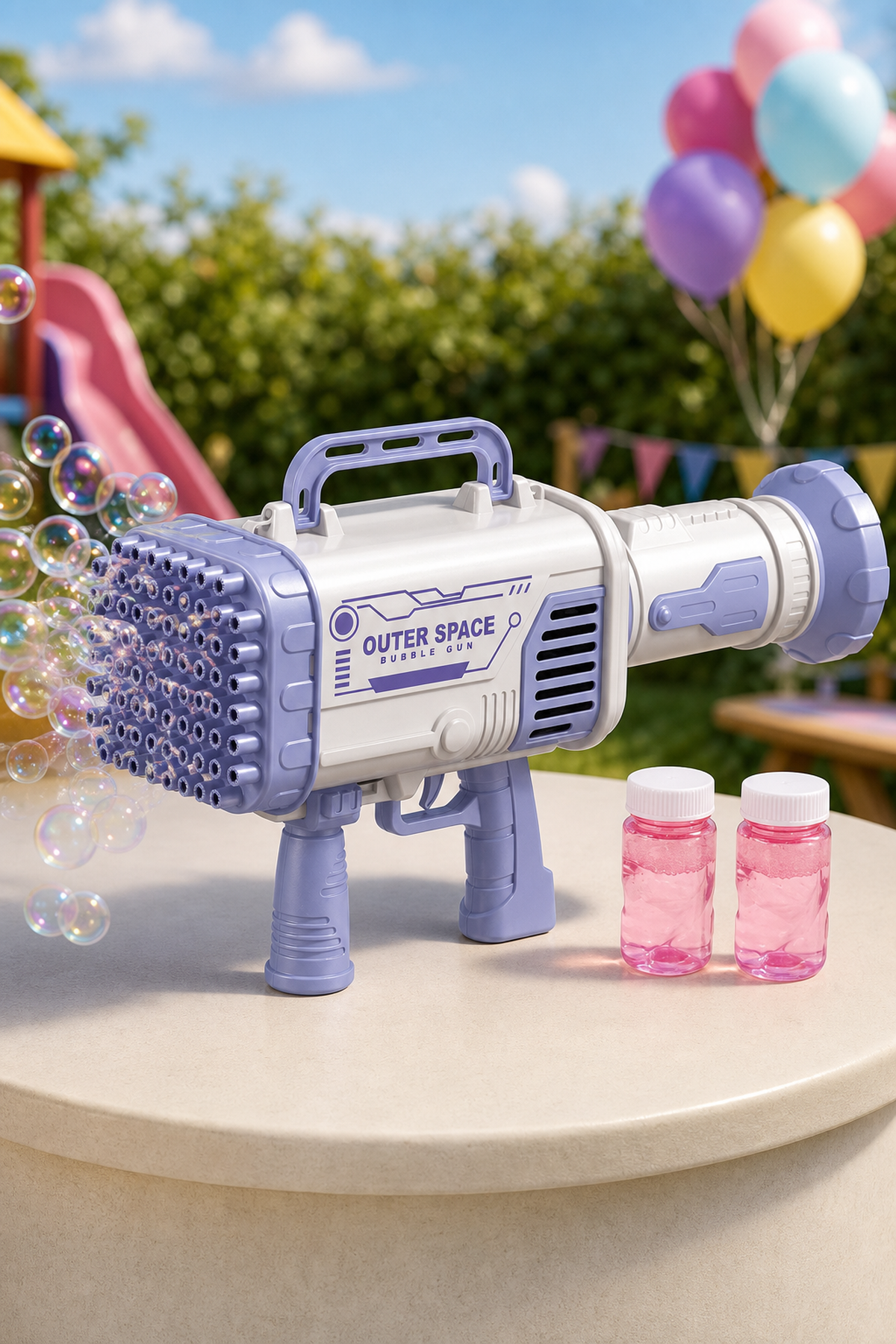 Pistol de Baloane cu 64 de Găuri — Distracție Intergalactică! 🚀💖 Imagine secundară a produsului