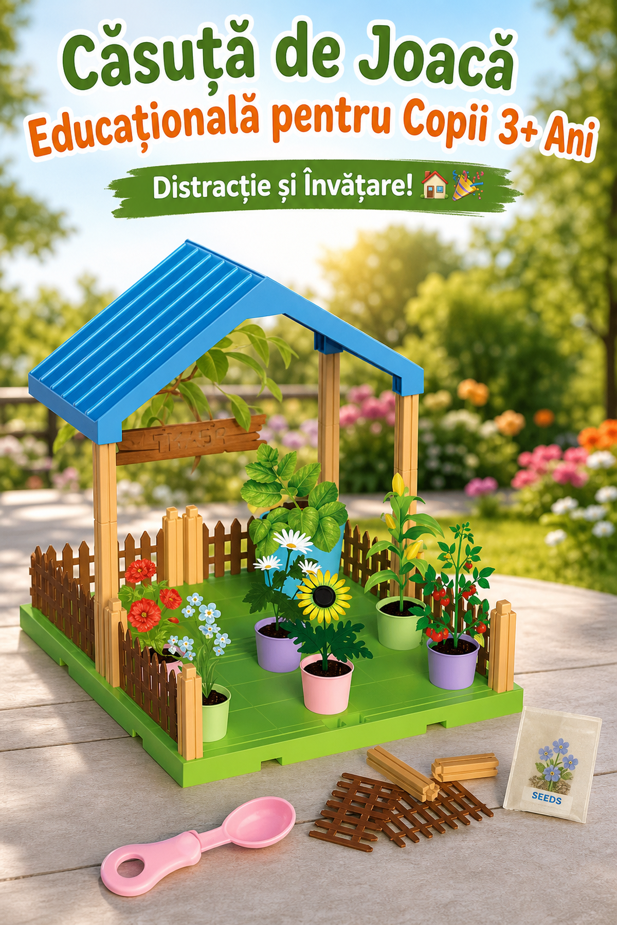 Educational Playhouse for Kids 3+ Years — Fun and Learning! 🏡🎉 Imagine secundară a produsului