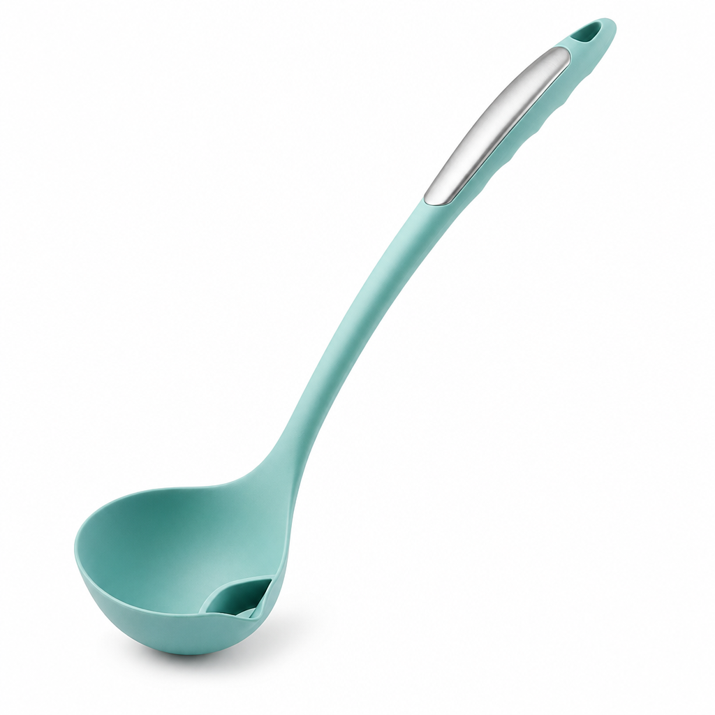 Polonic Separator Grăsimi din Silicon Alimentar — Rezistent la Căldură 🔥💧 Imagine principală a produsului