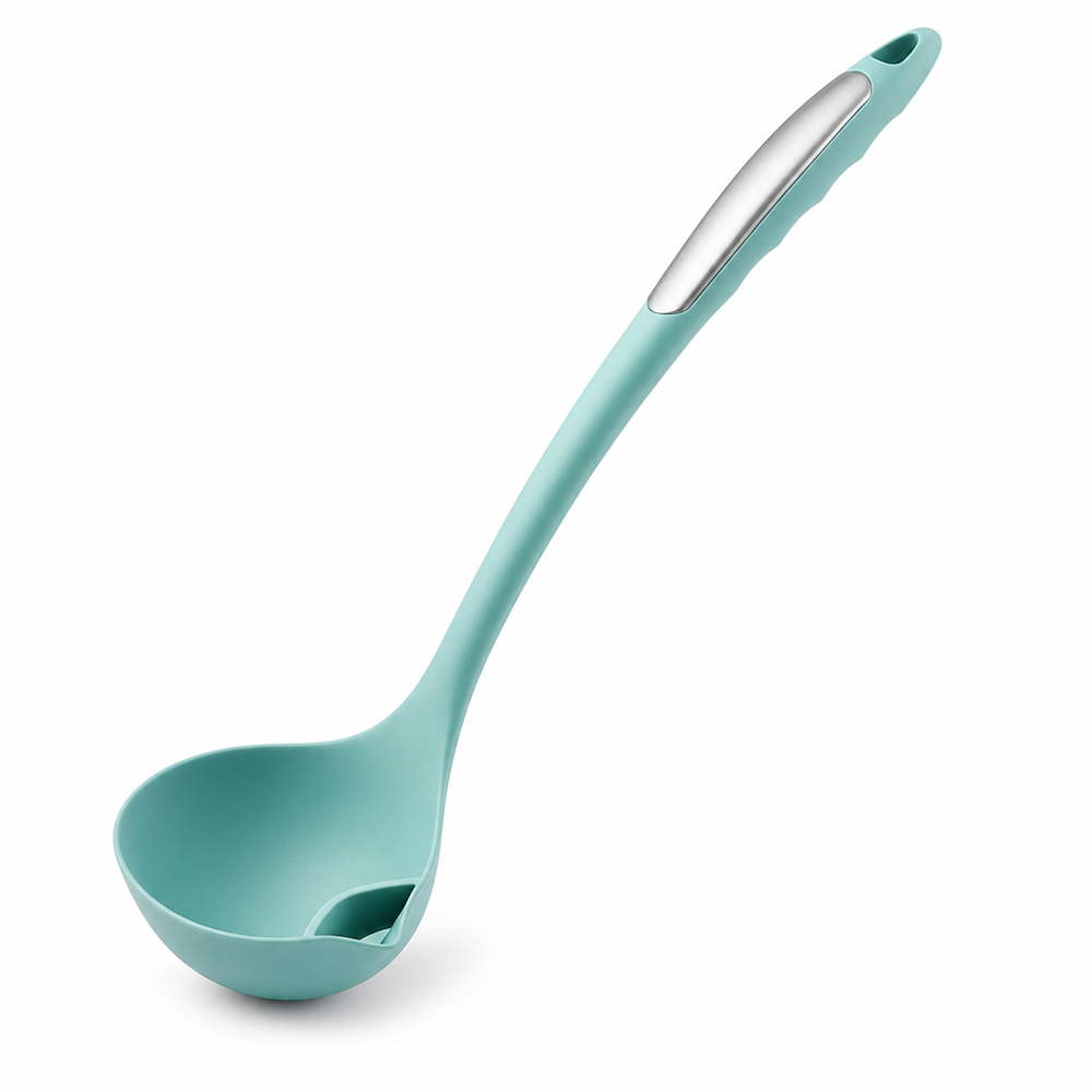 Polonic Separator Grăsimi din Silicon Alimentar — Rezistent la Căldură 🔥💧