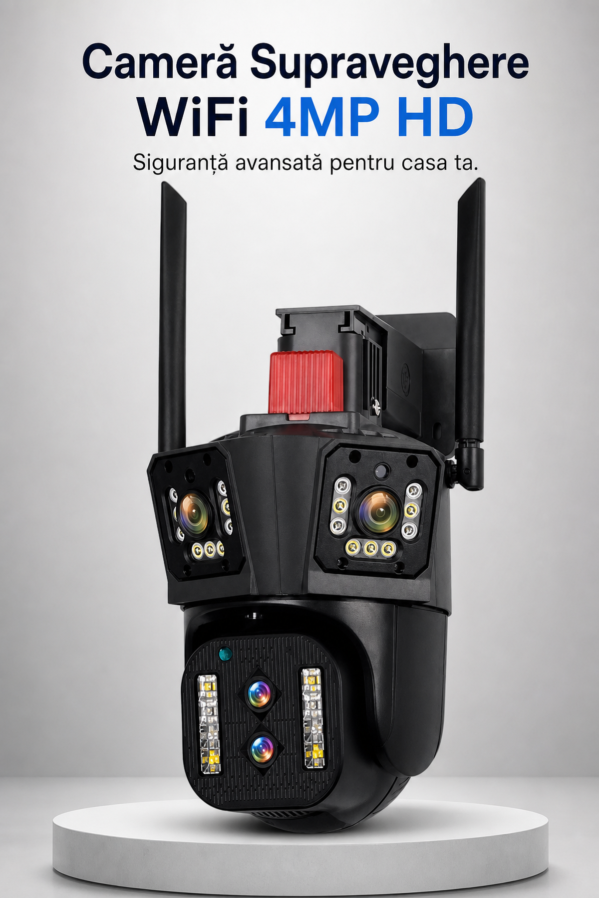 Cameră Supraveghere WiFi 4MP HD cu Rotire Inteligentă — Siguranță Avansată 🛡️📹 Imagine secundară a produsului