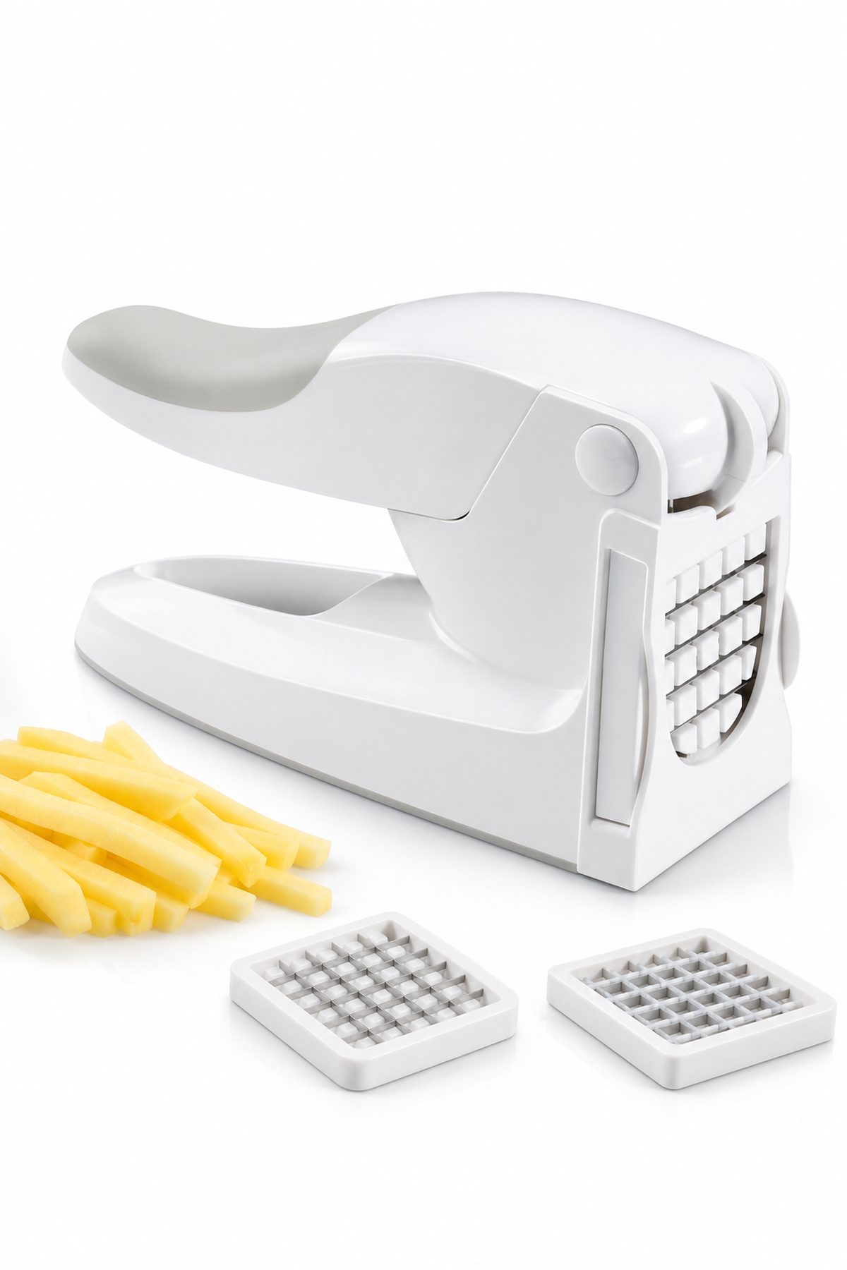 Presă Manuală pentru Cartofi Pai cu 2 Lame Interschimbabile — Tăiere Rapidă și Precizie 🍟✨ Imagine secundară a produsului