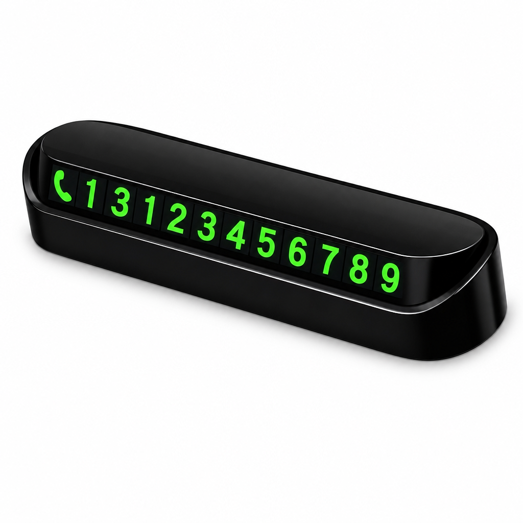 Suport Număr de Telefon Auto cu Afișaj Retractabil — Practic și Elegant 📱✨ Imagine principală a produsului