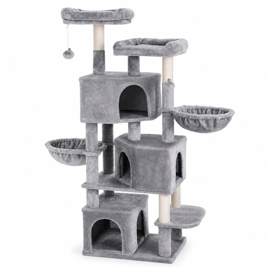 Cat Tree with 3 Platforms and Ball Included — Maximum Fun! 🐱🎉 Imagine principală a produsului